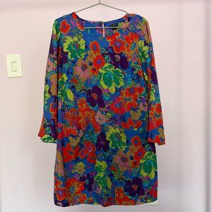 J. Crew floral sheath dress with pockets